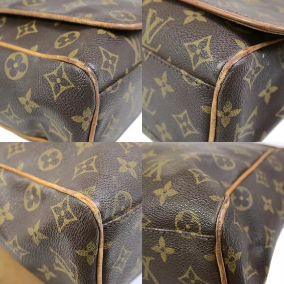 LOUIS VUITTON Abbesses Messenger Shoulder Bag Monogram Leather Brown France M452 - Picture 11 of 15
